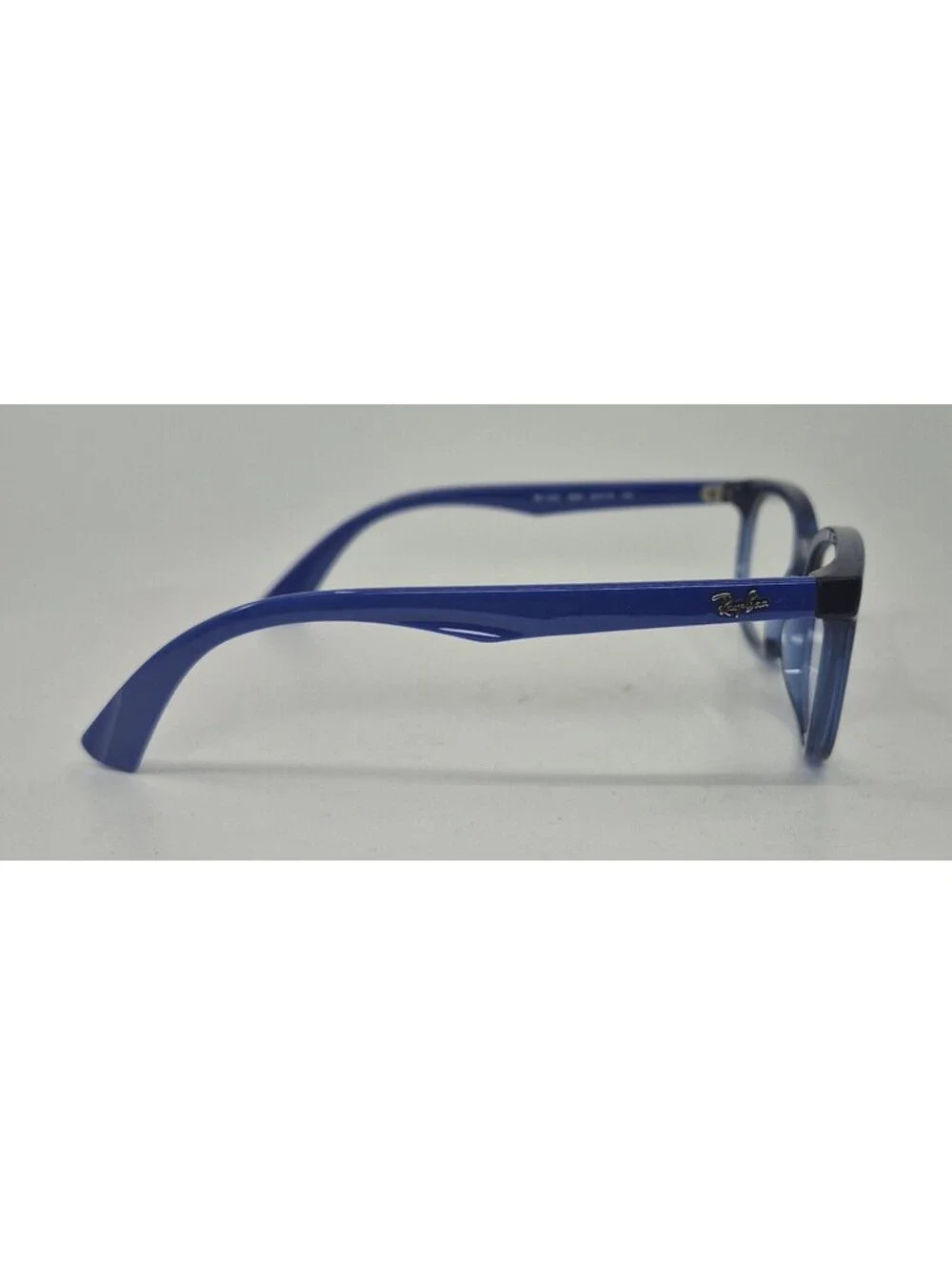 Ray-Ban Eyeglasses Frames Kids RB1584 3686 Clear Blue Square Horn Rim 48-16-125
